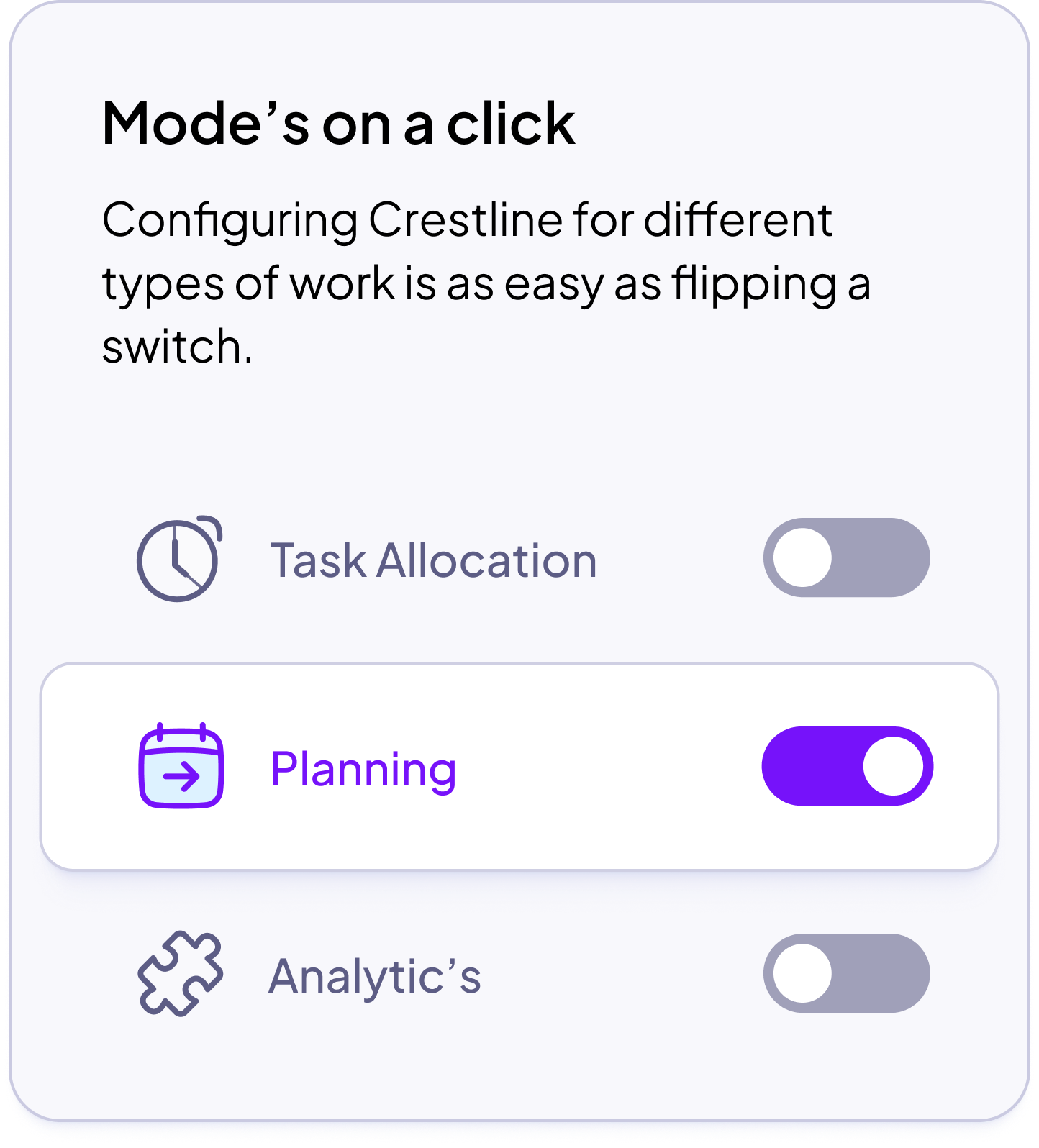 Customize in a click